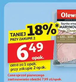 Auchan Szynka / schab marynowany po staropolsku Olewnik oferta