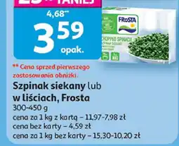 Auchan Szpinak siekany Frosta oferta