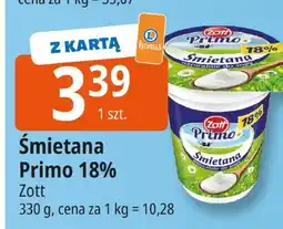E.Leclerc Śmietana Primo 18% Zott oferta