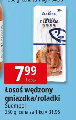 E.Leclerc Łosoś wędzony gniazdo/roladki Suempol oferta