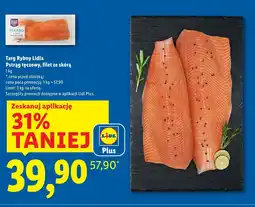 Lidl Pstrąg tęczowy, filet ze skórą -30% Targ Rybny Lidla oferta