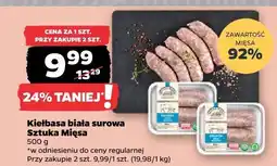 Netto Kiełbasa biała surowa 500 g Sztuka Mięsa oferta