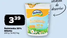 Netto Śmietanka 30% Miletto oferta