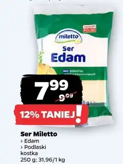 Netto Ser Edam lub Podlaski Miletto oferta
