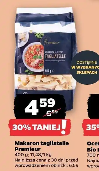 Netto Makaron tagliatelle Premieur oferta
