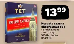 Netto Herbata czarna ekspresowa TET British Empire Lord Grey oferta