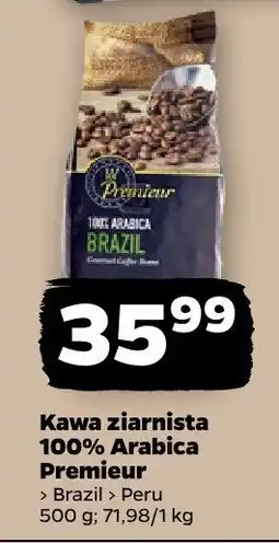 Netto Kawa ziarnista 100% Arabica Premieur Brazil Peru oferta