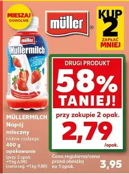 Kaufland Napój mleczny Müllermilch różne rodzaje oferta