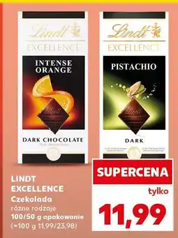 Kaufland Czekolada Lindt Excellence, różne rodzaje oferta