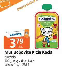 E.Leclerc Mus banan jabłko i słodka truskaweczka kicia kocia Bobovita oferta