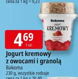 E.Leclerc Jogurt z mango marakują i granolą Bakoma Kremowy oferta