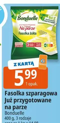 E.Leclerc Fasolka szparagowa żółta Bonduelle Gotowane Na Parze oferta