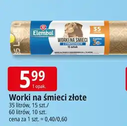 E.Leclerc Worki na śmieci 60 l srebrne Wiodąca Marka Elembal oferta