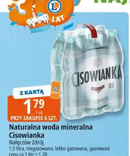 E.Leclerc Woda lekko gazowana Cisowianka oferta