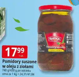 E.Leclerc Pomidory suszone w oleju z ziołami Wiodąca Marka Rustica oferta