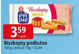 E.Leclerc Biszkopty podłużne Wiodąca Marka P'tit Deli oferta