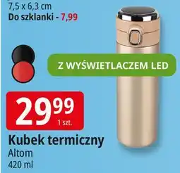 E.Leclerc Kubek termiczny z wyświetlaczem led 420 ml Altom oferta