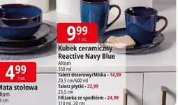 E.Leclerc Filiżanka ze spodkiem 310 ml reactive navy Altom Design oferta