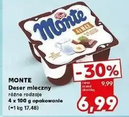 Kaufland Deser mleczno-czekoladowy z orzechami Zott Monte Max oferta
