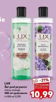 Kaufland Żel pod prysznic fig & geranium Lux Botanicals oferta