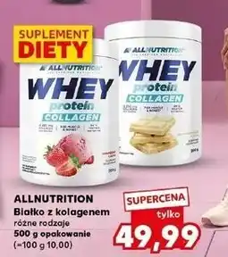 Kaufland Odzywka białkowa z kolagenem truskawkowa Allnutrition Whey Protein oferta