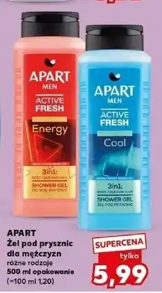 Kaufland Żel pod prysznic energy Apart Men Active Fresh oferta