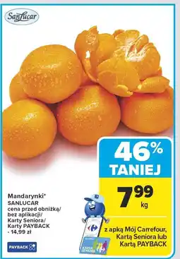 Carrefour Mandarynki Sanlucar oferta