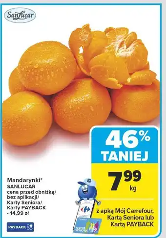 Carrefour Mandarynki Sanlucar oferta
