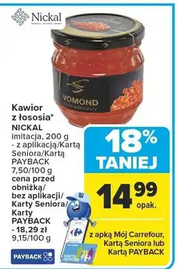 Carrefour Kawior z łososia Nickal Vomond oferta