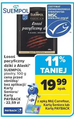 Carrefour Łosoś pacyficzny dziki z Alaski Suempol oferta