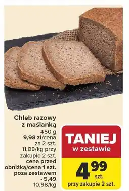 Carrefour Chleb razowy z maślanką Carrefour oferta