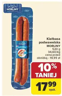 Carrefour Kiełbasa podwawelska Morliny oferta