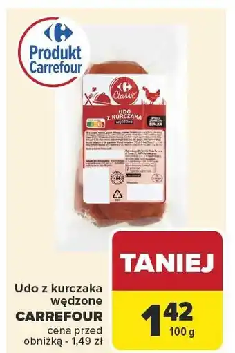 Carrefour Udo z kurczaka wędzone Carrefour oferta