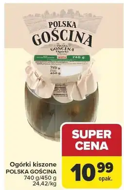 Carrefour Ogórki kiszone Polska Gościna oferta