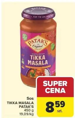 Carrefour Sos Tikka Masala Patak's oferta