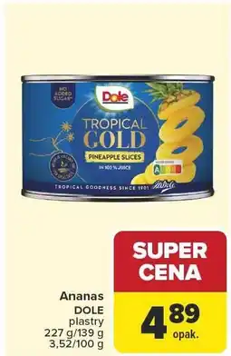 Carrefour Ananas plastry DOLE oferta