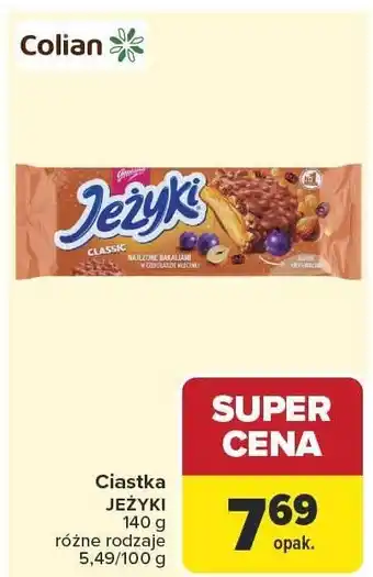 Carrefour Ciastka Jeżyki Colian oferta