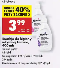 Biedronka Emulsja do higieny intymnej Femina oferta