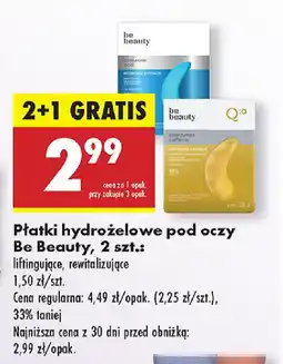 Biedronka Płatki hydrożelowe pod oczy Be Beauty oferta