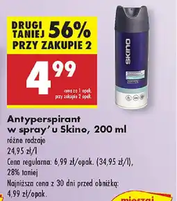Biedronka Antyperspirant w spray'u Skino oferta