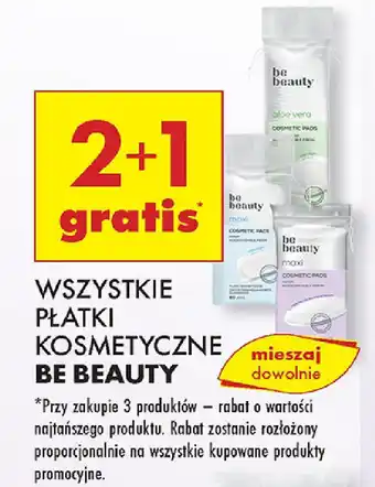 Biedronka Wszystkie płatki kosmetyczne be beauty oferta