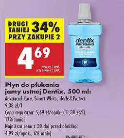 Biedronka Płyn do płukania jamy ustnej Dentix oferta