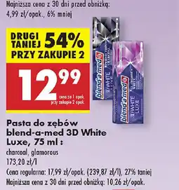 Biedronka Pasta do zębów blend-a-med 3D White Luxe oferta