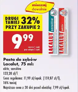 Biedronka Pasta do zębów Lacalut oferta