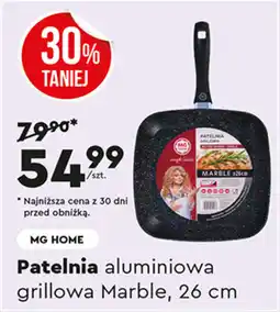 Biedronka MG HOME Patelnia aluminiowa grillowa Marble, 26 cm oferta