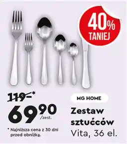 Biedronka MG HOME Zestaw sztućców Vita oferta