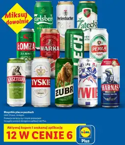 Lidl Piwa w puszkach oferta