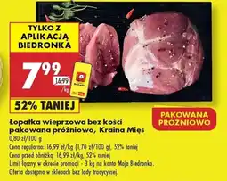 Biedronka Łopatka bez kości Biedronka oferta