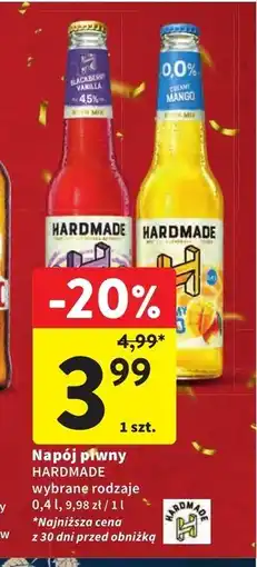 Intermarche Napój piwny Hardmade oferta