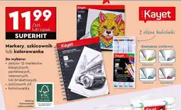 Biedronka Markery, szkicownik lub kolorowanka oferta